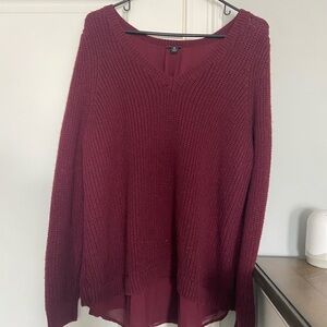Women's Burgundy Sweater